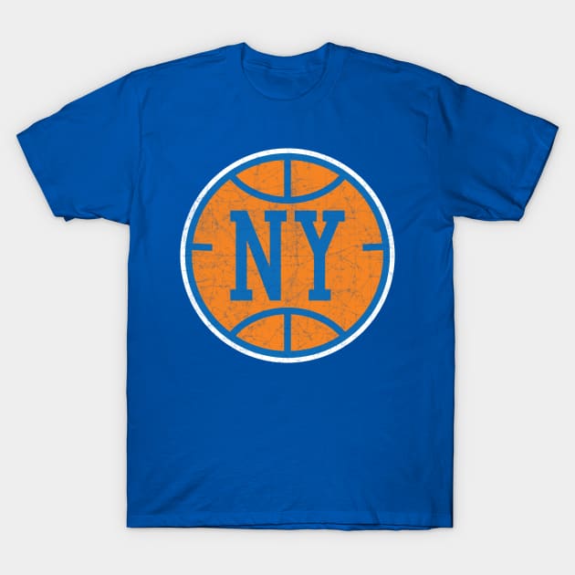 New York Vintage Basketball T-Shirt by WalkDesigns